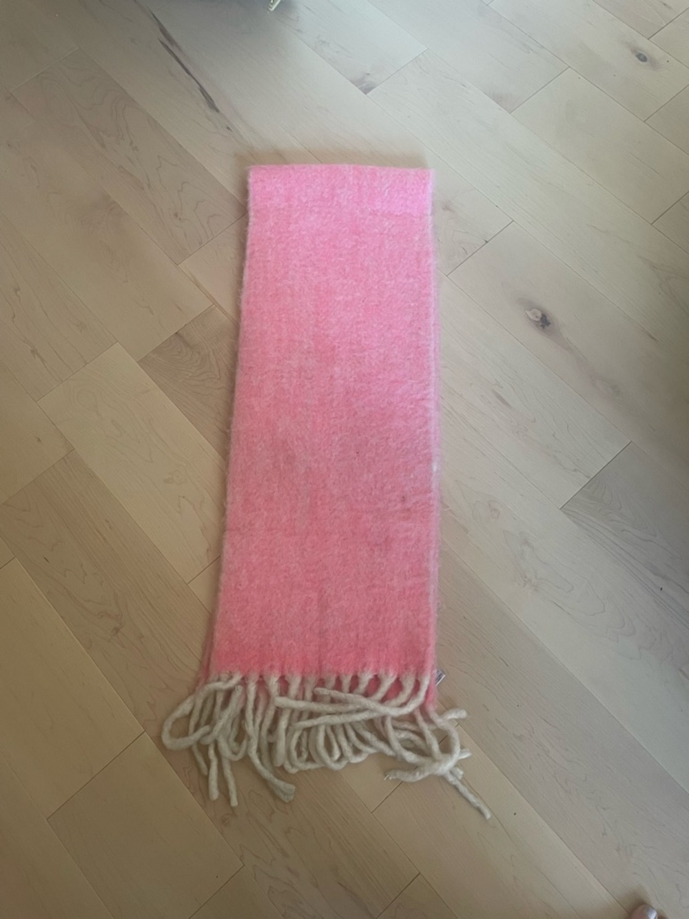 Anthropologie Erfurt Wool Pink Scarf/ Runner